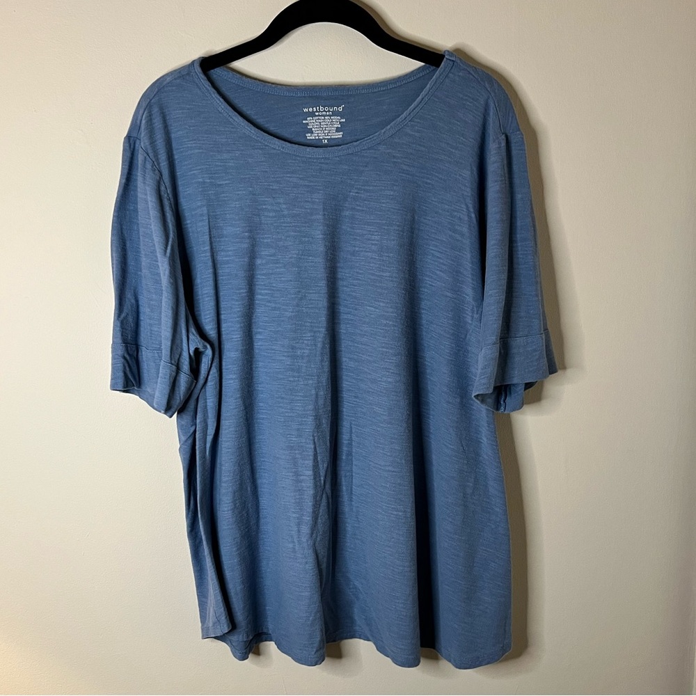 Westbound Blue Woman’s Top size 1X